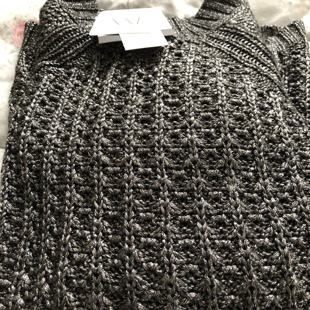 Ladies Calvin Klein Grey metallic sweater
